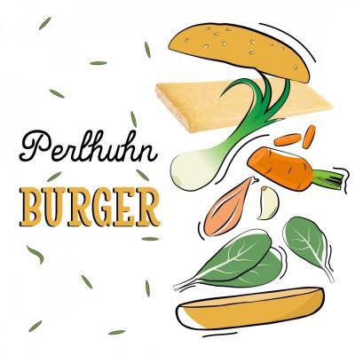 Perlhuhn-Burger